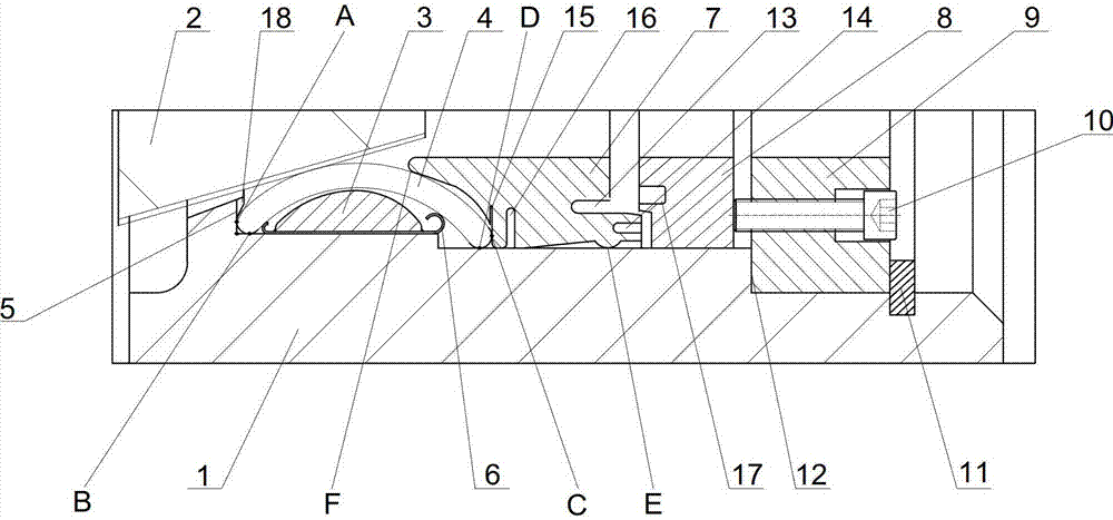 雙向硬密封蝶閥結(jié)構(gòu)示意圖